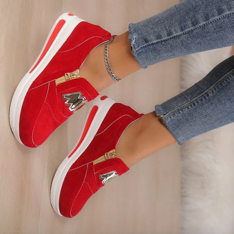 2025 Hot SaleWomen's Casual Platform Slip-on Orthopedic Sneakers