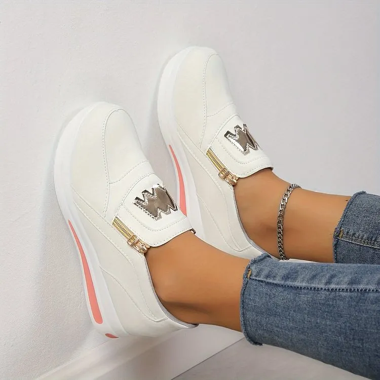 2025 Hot SaleWomen's Casual Platform Slip-on Orthopedic Sneakers
