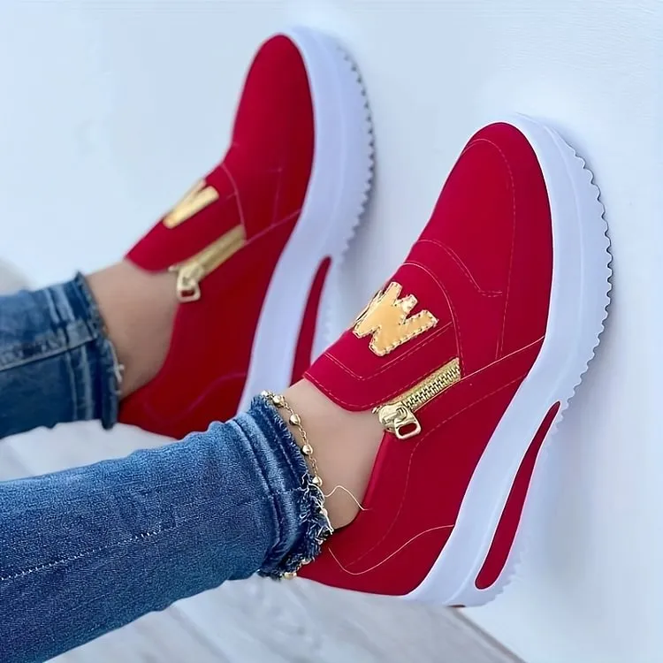 2025 Hot SaleWomen's Casual Platform Slip-on Orthopedic Sneakers