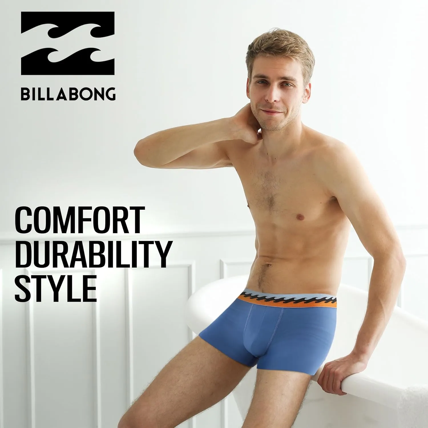 Billabong Mens Underwear 4 Pack Microfiber Performance Boxer Briefs for Men