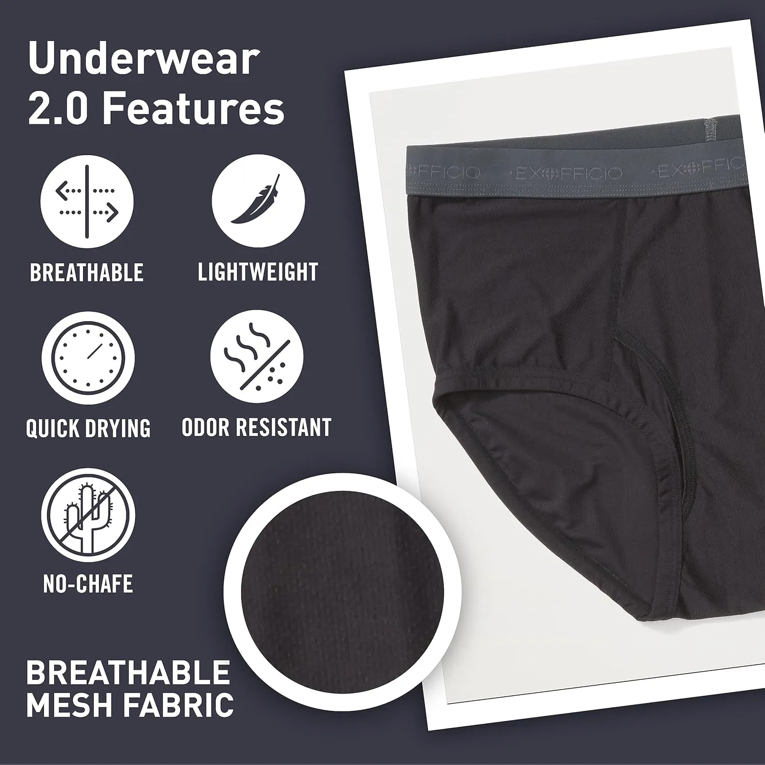 ExOfficio Men??s Give-N-Go 2.0 Brief Underwear