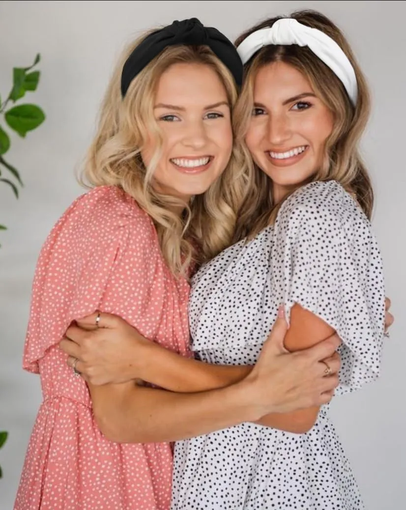 Knotted Headbands for Women Trendy Non Slip Womens Headbands with Knot, Wide Thick Head Bands for Women, Fashion Top Knot Headband for Girls Hair Accessories