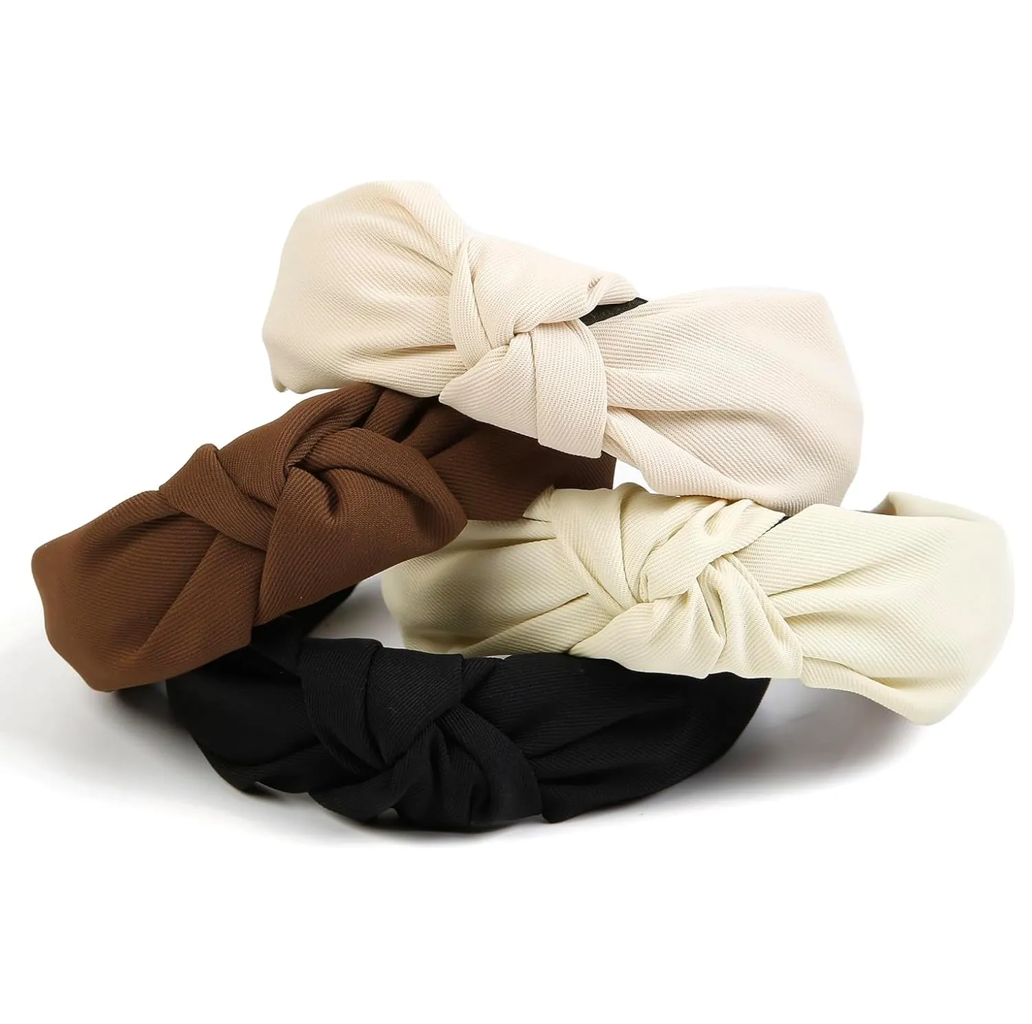 Knotted Headbands for Women Trendy Non Slip Womens Headbands with Knot, Wide Thick Head Bands for Women, Fashion Top Knot Headband for Girls Hair Accessories