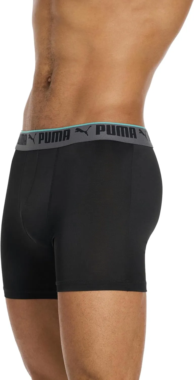 PUMA Men's 360-degree Mesh 5 Pack Boxer Briefs