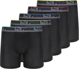 PUMA Men's 360-degree Mesh 5 Pack Boxer Briefs