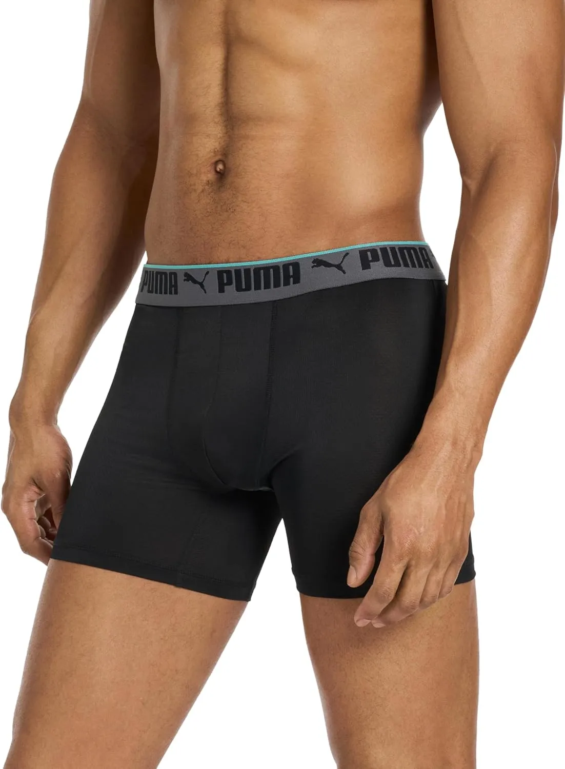 PUMA Men's 360-degree Mesh 5 Pack Boxer Briefs