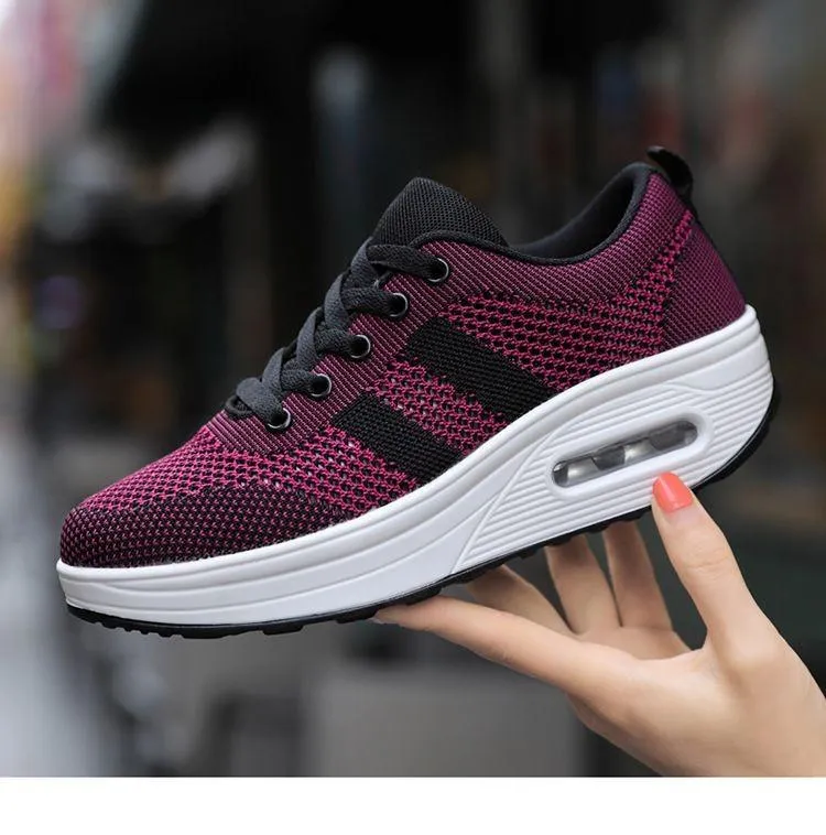 Slip-on light air flying woven mesh orthopedic Sneakers